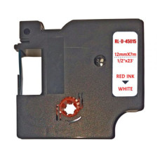 Стрічка для принтера етикеток UKRMARK RL-D-45015P-RE/WT, аналог DYMO S0720550, 12мм х 7м. (900296) Стрічка для принтера етикеток UKRMARK RL-D-45015P-RE/WT, аналог DYMO S0720550, 12мм х 7м. (900296)
