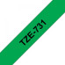Стрічка для принтера етикеток UKRMARK B-T731P-BK/GR, сумісна з TZE731. Розміри стрічки: 12 мм х 8 м. black on зелений (900600)