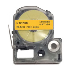 Стрічка для принтера етикеток UKRMARK E-C4KBM, 12мм х 8м, black on gold, совместима с LC4KBM (900509) Стрічка для принтера етикеток UKRMARK E-C4KBM, 12мм х 8м, black on gold, совместима с LC4KBM (900509)