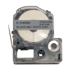 Стрічка для принтера етикеток UKRMARK E-C4SBE, 12мм х 8м, black on matte silver, совместимая с LC4SBE (900510) Стрічка для принтера етикеток UKRMARK E-C4SBE, 12мм х 8м, black on matte silver, совместимая с LC4SBE (900510)
