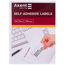 Етикетка самоклеюча Axent 48x16,6 (68 на листі) с/кл (100 листів) (D4480-A)