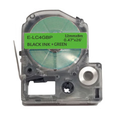 Стрічка для принтера етикеток UKRMARK E-LC4GBP, 12мм х 8м, black on green, сумісна з LC-4GBP (900508) Стрічка для принтера етикеток UKRMARK E-LC4GBP, 12мм х 8м, black on green, сумісна з LC-4GBP (900508)