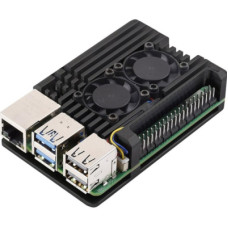 Корпус для Мікро ПК KUONGSHUN for Raspberry Pi 5 Alu 2 fans (RA787)