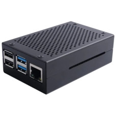 Корпус для Мікро ПК Pi HUT Raspberry Pi 4 aluminum black (102501)