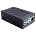 Корпус для Мікро ПК Pi HUT Raspberry Pi 4 aluminum black (102501)
