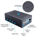 Корпус для Мікро ПК Pi HUT Raspberry Pi 4 aluminum black (102501)