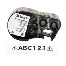Стрічка для принтера етикеток Brady M4C-750-595-WT-BK, всепогодні, безперервна стрічка, 19.05 mm × 7.62 m, black on white, вініл (170830)