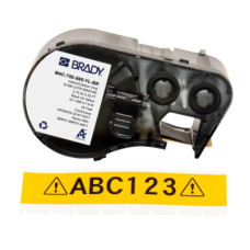 Стрічка для принтера етикеток Brady M4C-750-595-YL-BK, всепогодні, безперервна стрічка, 19.05 mm × 7.62 m, black on yellow, вініл (170832)