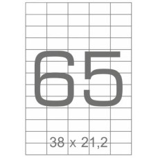 Етикетка самоклеюча Tama 38х21,2 (65 на листі) с/кл (100листів) (17795)