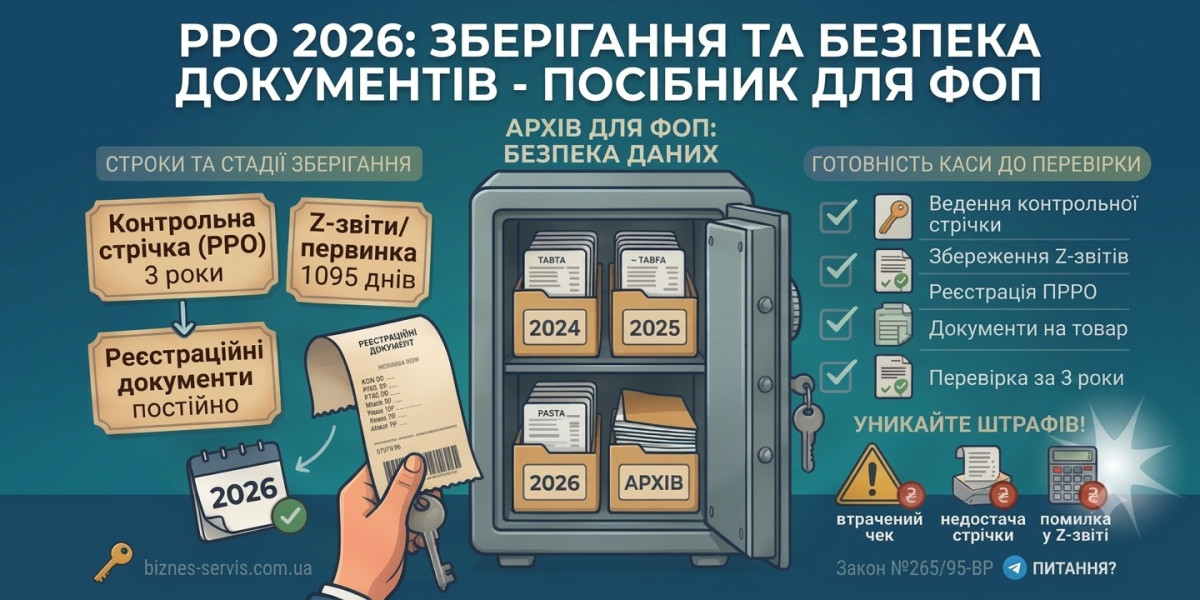 Скільки зберігати документи РРО: строки, штрафи і що має лежати на касі